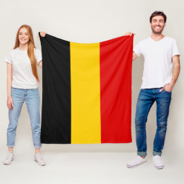Belgien flagga fleecefilt