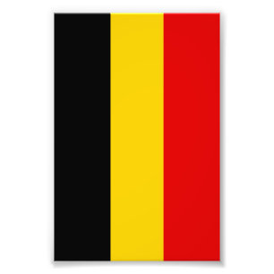 Belgien flagga fototryck