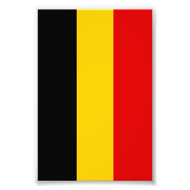 Belgien flagga fototryck (Framsidan)