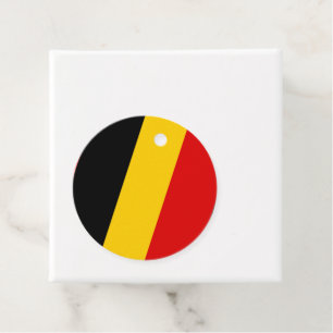 Belgien flagga gåvor etiketter