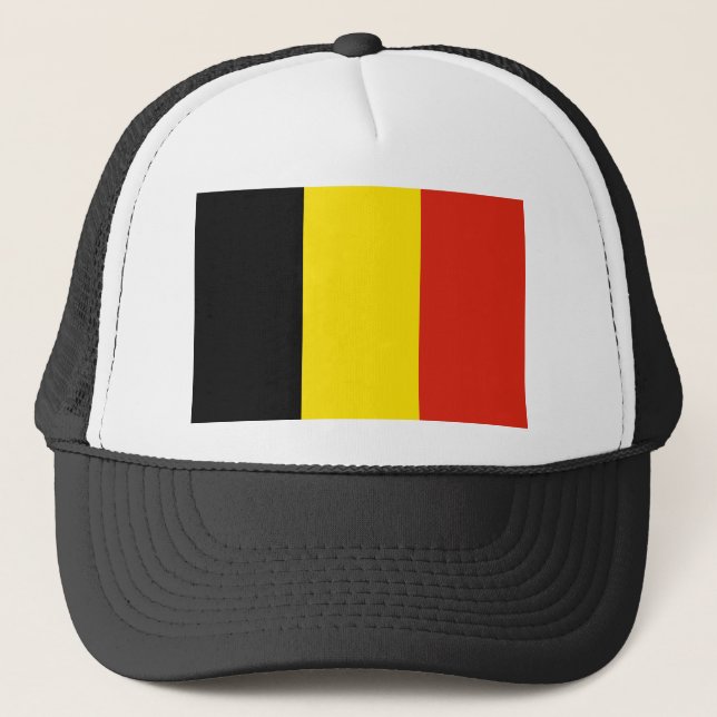 Belgien Flagga Hat Truckerkeps (Framsida)