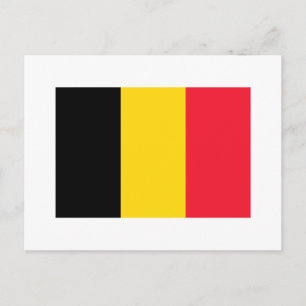 Belgien FLAGGA Internationell Vykort