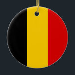 Belgien flagga julgransprydnad keramik<br><div class="desc">En idealisk gåva till alla dem som är patriotiska i land!</div>