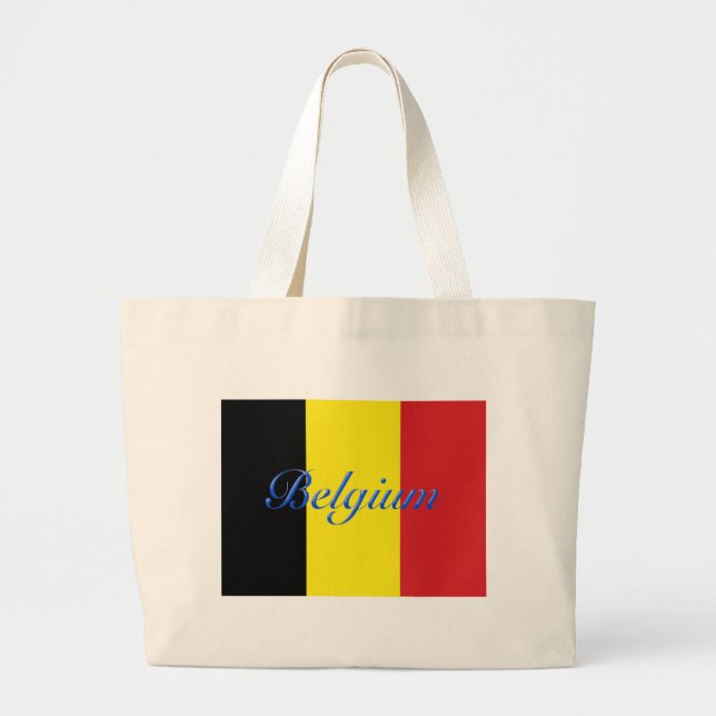 Belgien flagga jumbo tygkasse (Framsidan)