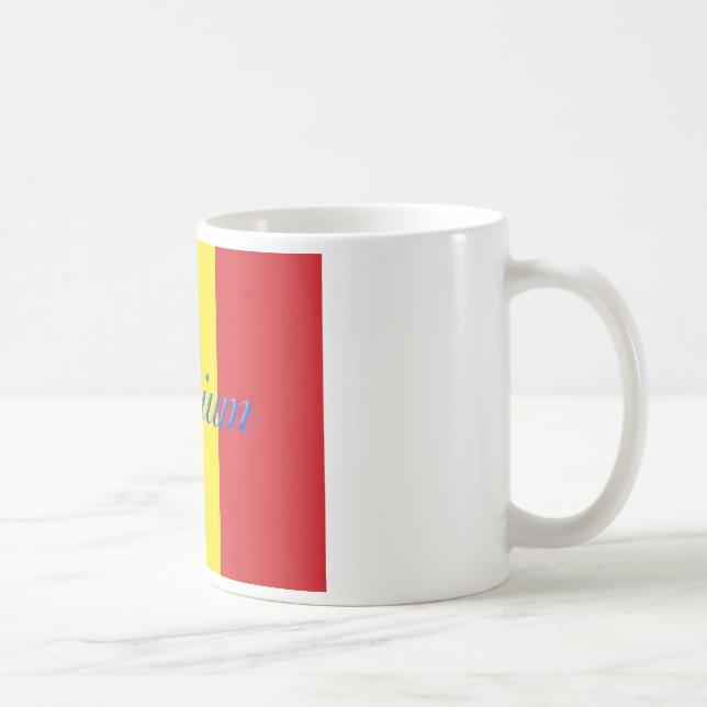 Belgien flagga kaffemugg (Höger)