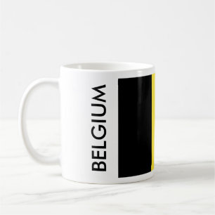 BELGIEN-FLAGGA KAFFEMUGG