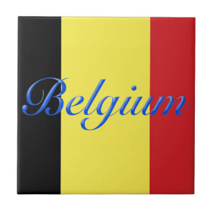 Belgien flagga kakelplatta