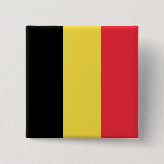 Belgien Flagga Knapp (Framsida)