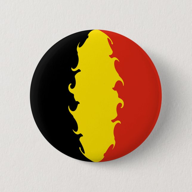 Belgien Flagga Knapp (Framsida)