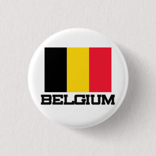 Belgien flagga knapp (Framsida)