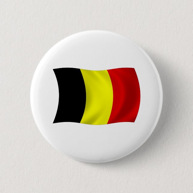 Belgien Flagga Knapp (Framsida)