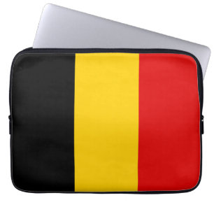 Belgien flagga laptop fodral