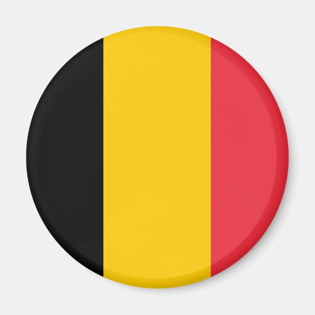 Belgien Flagga Magnet (Framsidan)