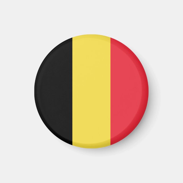 Belgien Flagga Magnet (Framsidan)