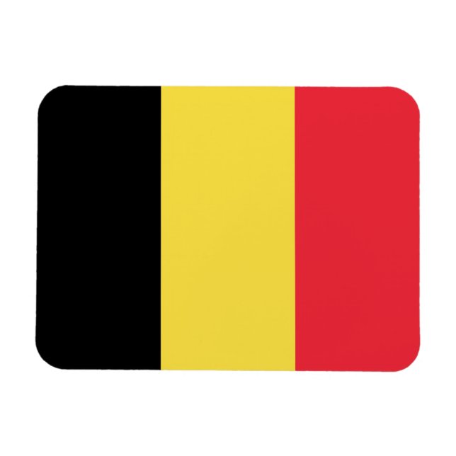 Belgien Flagga Magnet (Horisontell)