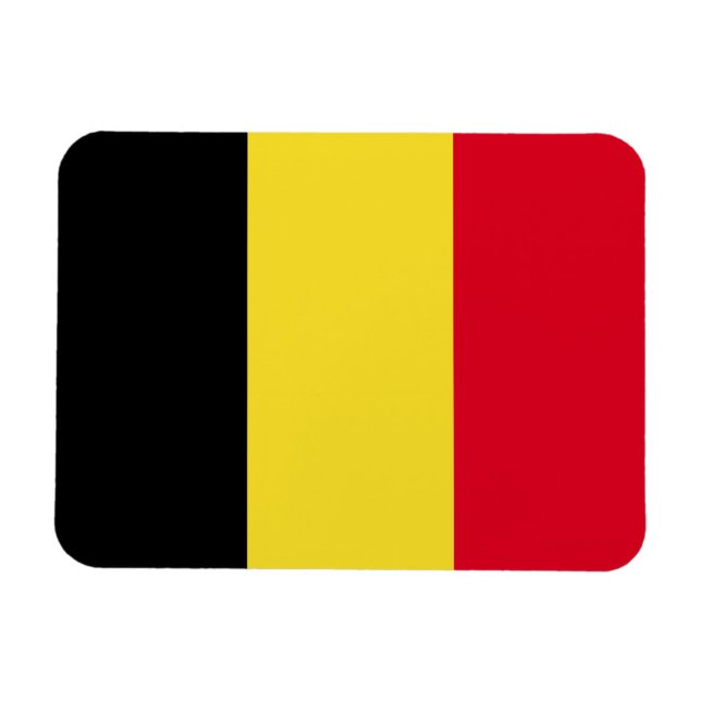 Belgien Flagga Magnet (Horisontell)