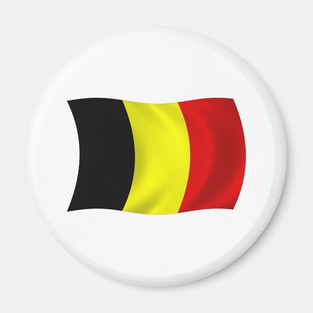 Belgien Flagga Magnet (Framsidan)