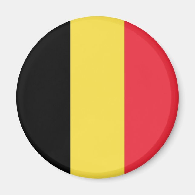 Belgien Flagga Magnet (Framsidan)