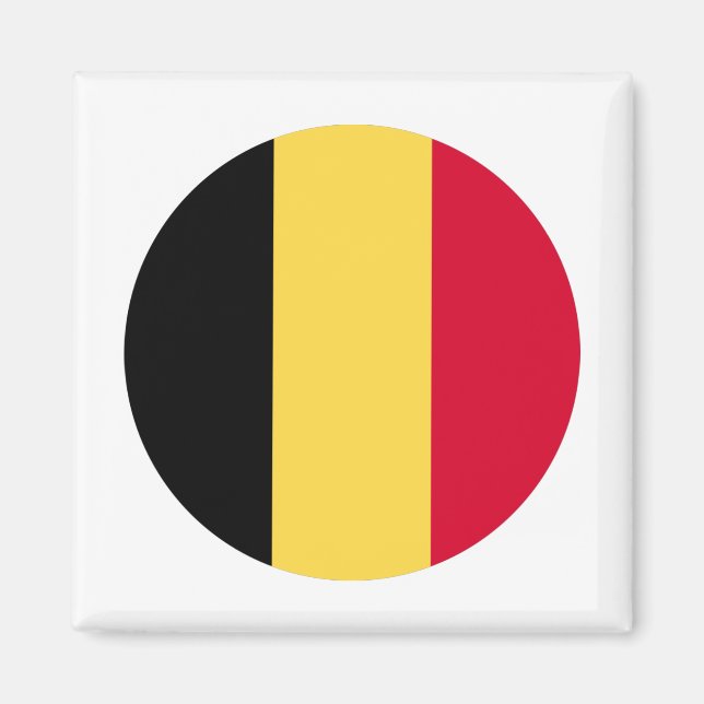 Belgien Flagga Magnet (Framsidan)