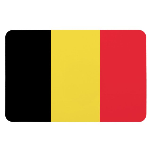 Belgien Flagga Magnet (Horisontell)