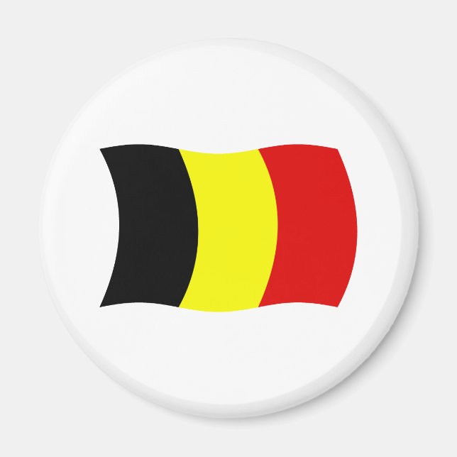 Belgien Flagga Magnet (Framsidan)