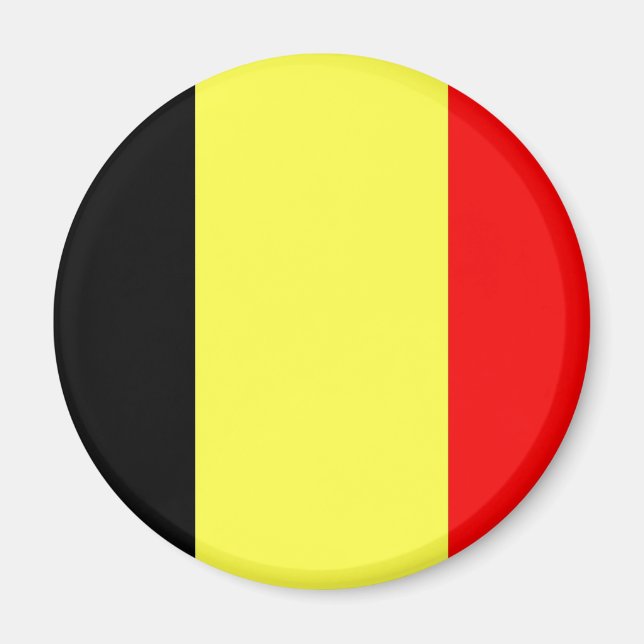 Belgien Flagga Magnet (Framsidan)