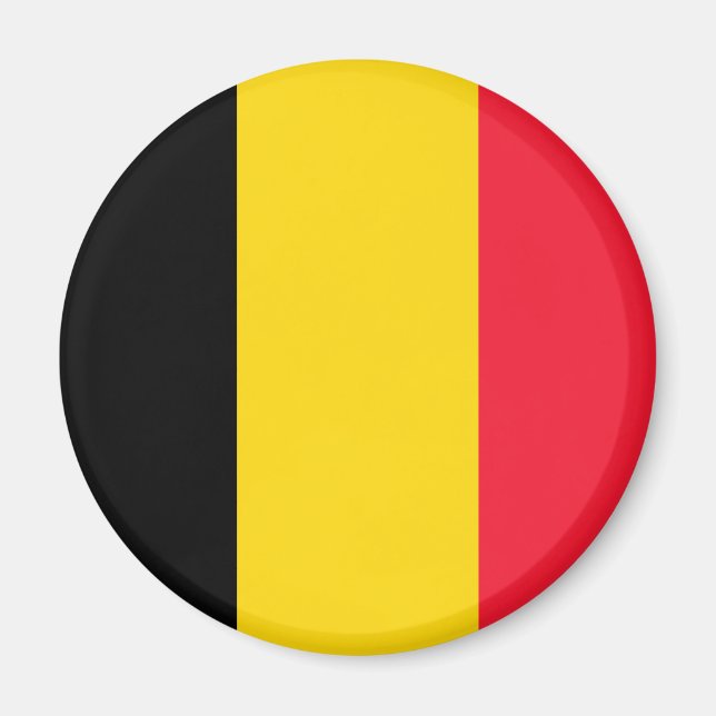 Belgien Flagga Magnet (Framsidan)