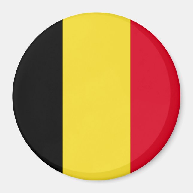 Belgien Flagga Magnet (Framsidan)