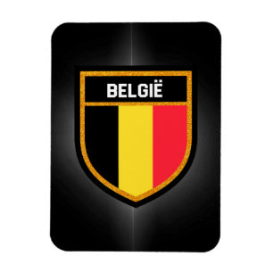 Belgien Flagga Magnet