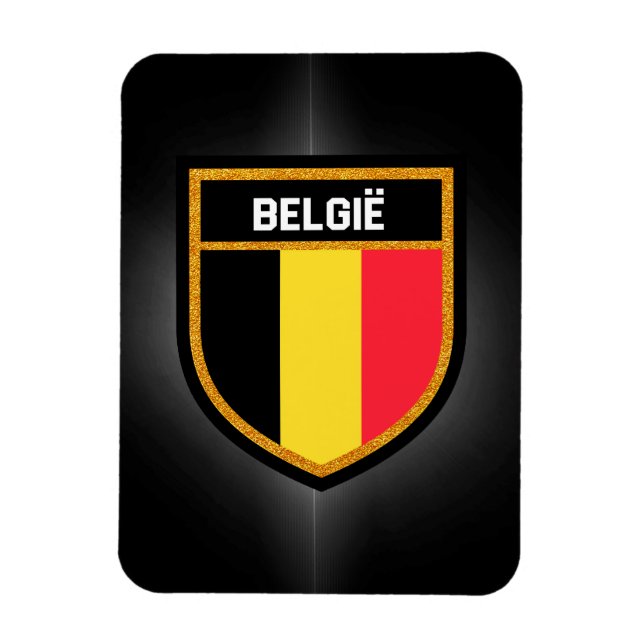 Belgien Flagga Magnet (Vertikal)