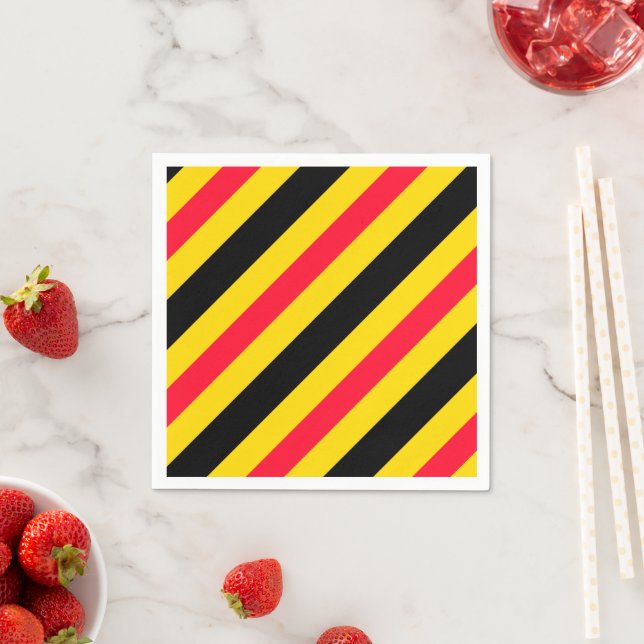 Belgien flagga mönster pappersservett (Insitu)