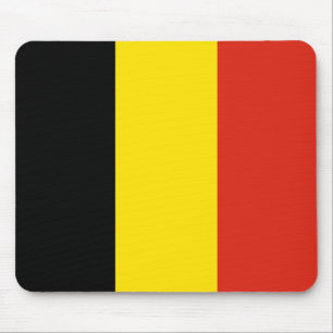 Belgien flagga Mousepad Musmatta