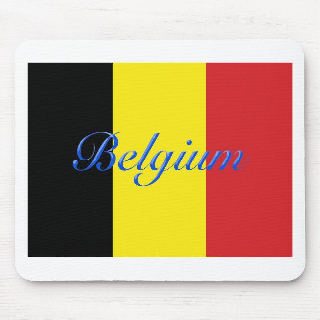 Belgien flagga musmatta (Framsidan)