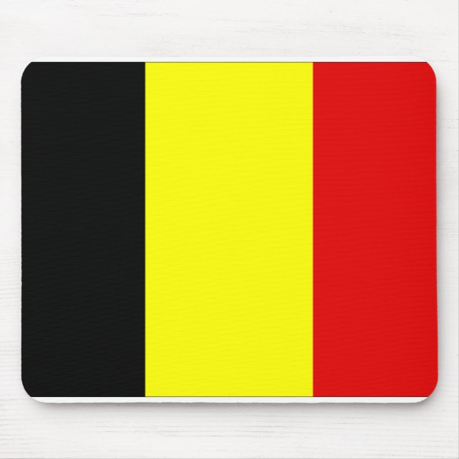 Belgien flagga musmatta (Framsidan)