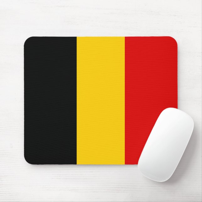 Belgien flagga musmatta (Med mus)