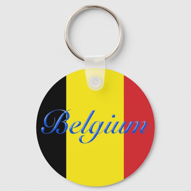 Belgien flagga nyckelring (Framsida)