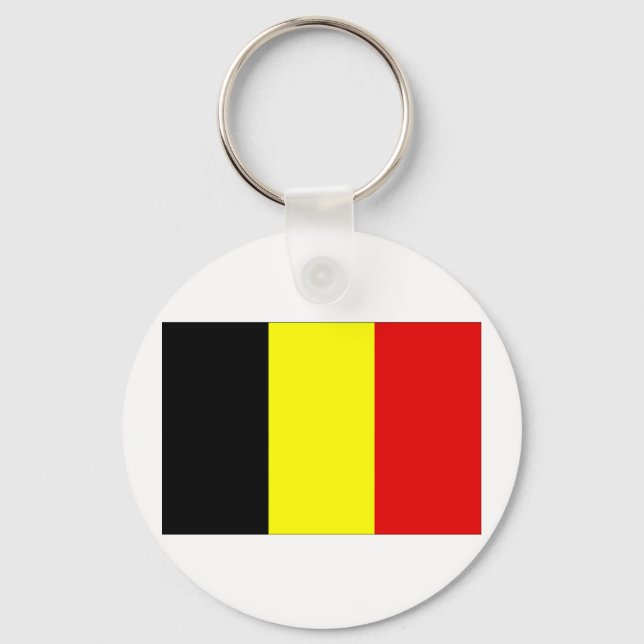 Belgien Flagga Nyckelring (Framsida)