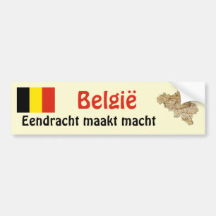 Belgien flagga och kartabildekal bildekal