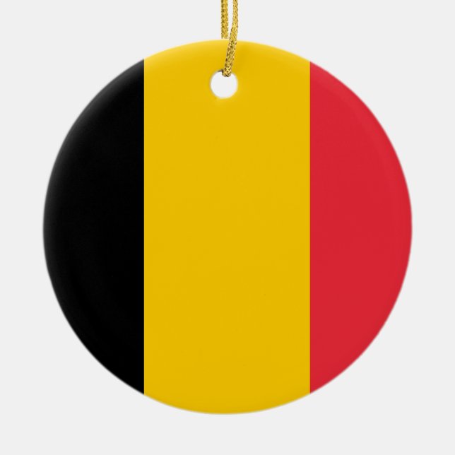 Belgien Flagga Ornament (Framsidan)