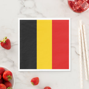 Belgien flagga pappersservett