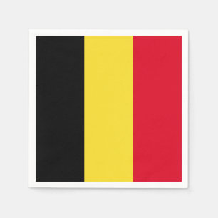 Belgien Flagga Pappersservett