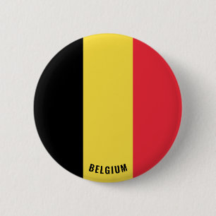 Belgien Flagga Patriotic Knapp