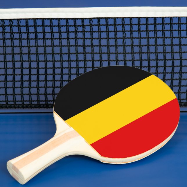 Belgien flagga pingisracket (Insitu)