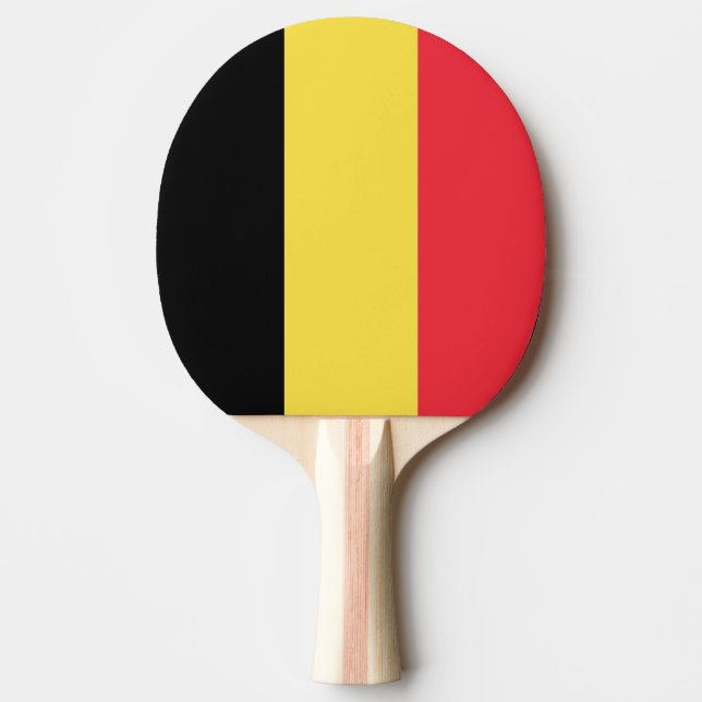 Belgien Flagga Pingisracket (Framsidan)