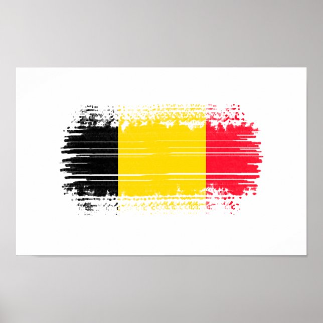 Belgien flagga poster (Framsidan)
