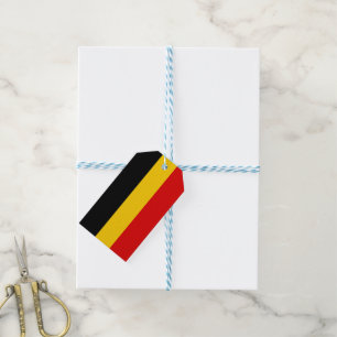 Belgien flagga presentetikett
