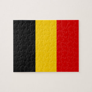 Belgien flagga pussel