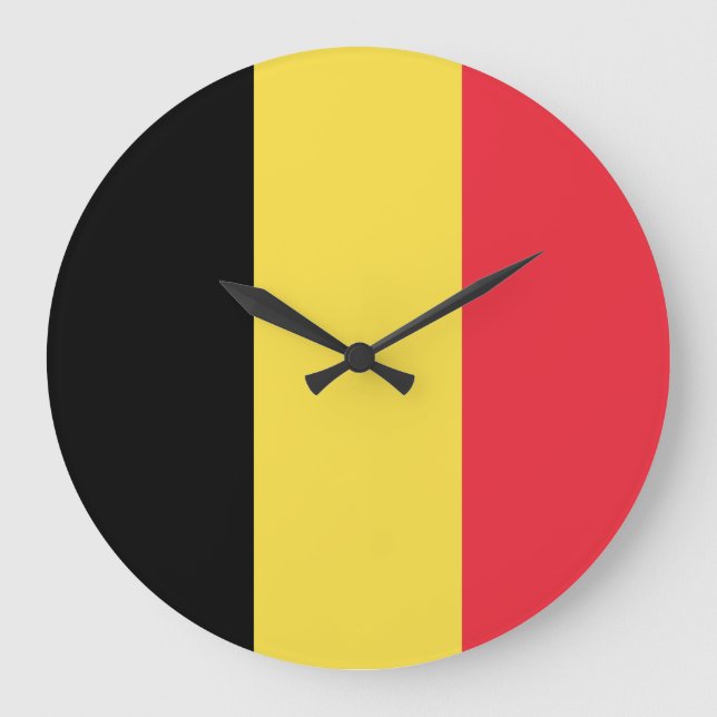 Belgien Flagga Stor Klocka (Framsida)