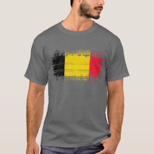 Belgien flagga t shirt