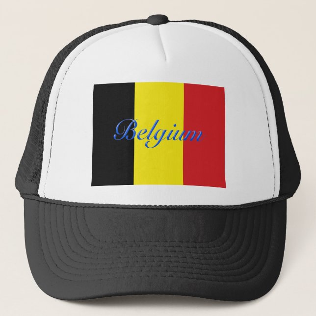 Belgien flagga truckerkeps (Framsida)